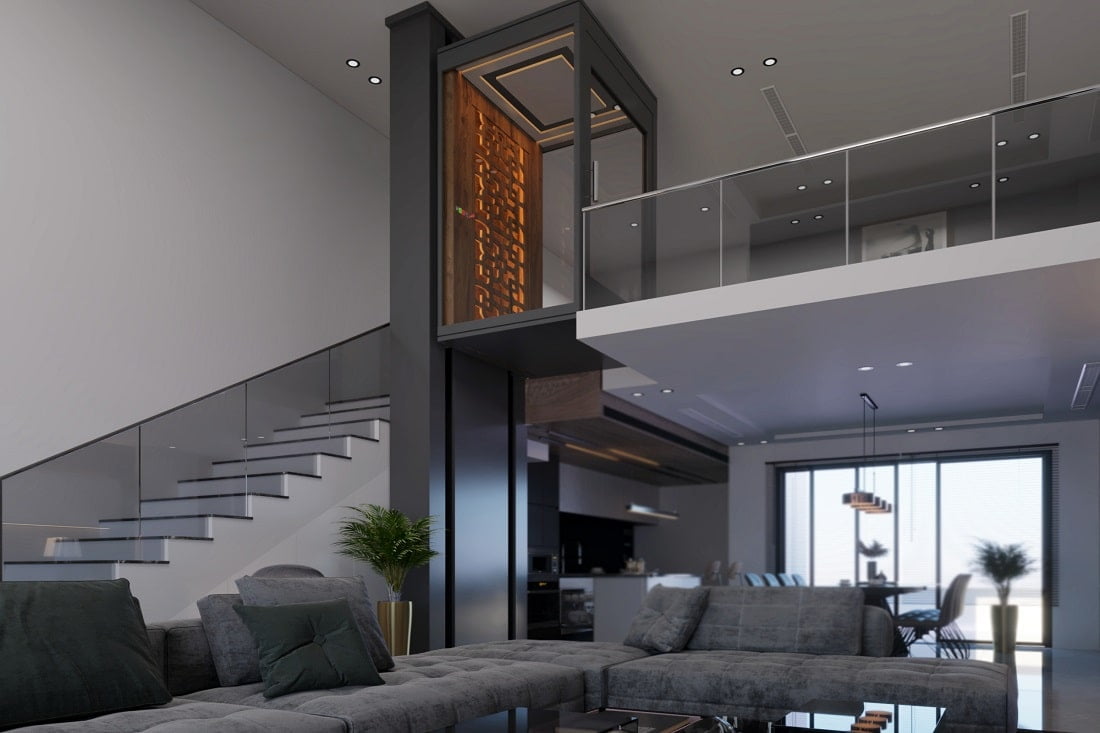 Duplex home lift homelift