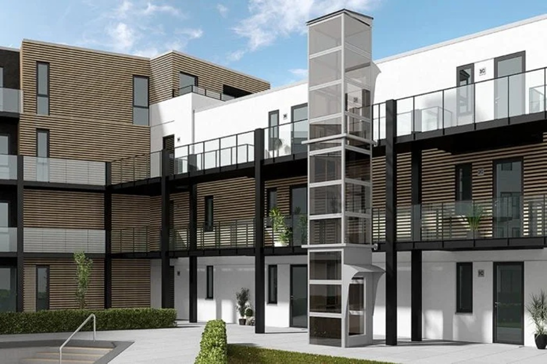 kapalı tip engelli platformu Vertical Enclosed Platform Lift